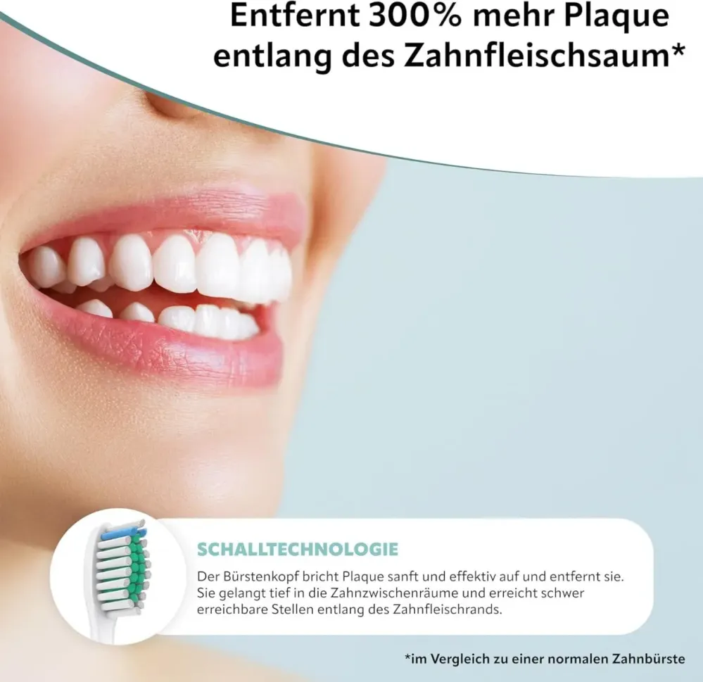 Ersatzbürsten Standard kompatibel mit Philips 8er Pack weiss