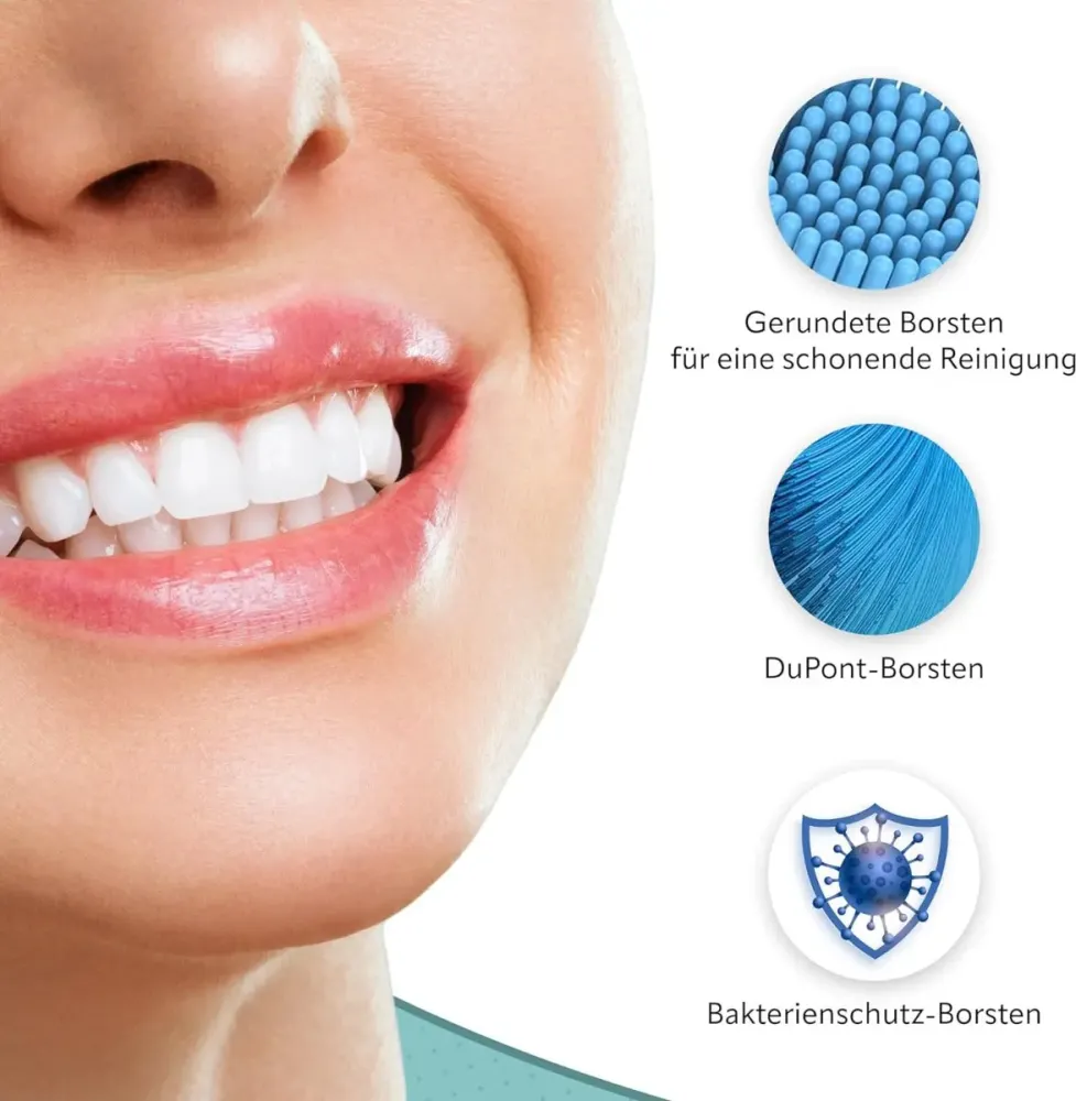 Ersatzbürsten Standard kompatibel mit Philips 8er Pack weiss