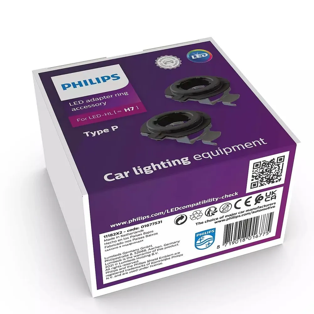 Philips Adapter Ring 11182X2 für Ultinon Pro6000 H7 LED mit Straßenzulassung Type P