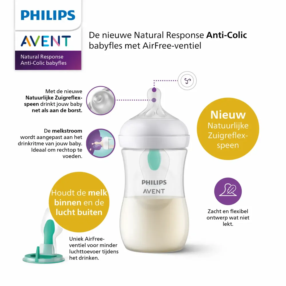 Philips Avent - Natural 3,0 Airfree Saugflasche 125 ml