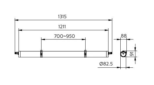 Philips CoreLine | LED-Lichtleiste | 120 cm | 39 W | 4000 K - Naturweiß (840) | IP68 | Nicht dimmbar