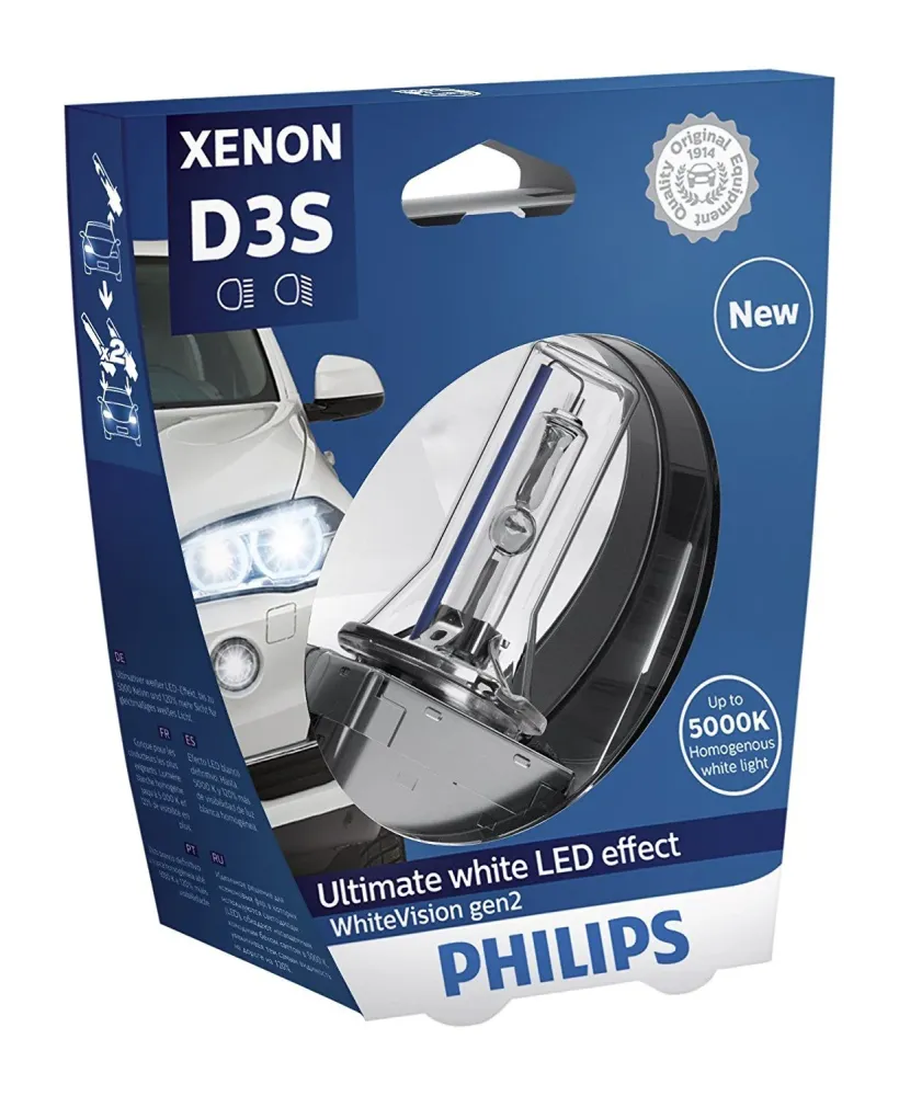 Philips D3S 42403WHV WhiteVision gen2 Xenon Brenner S1 Verpackung