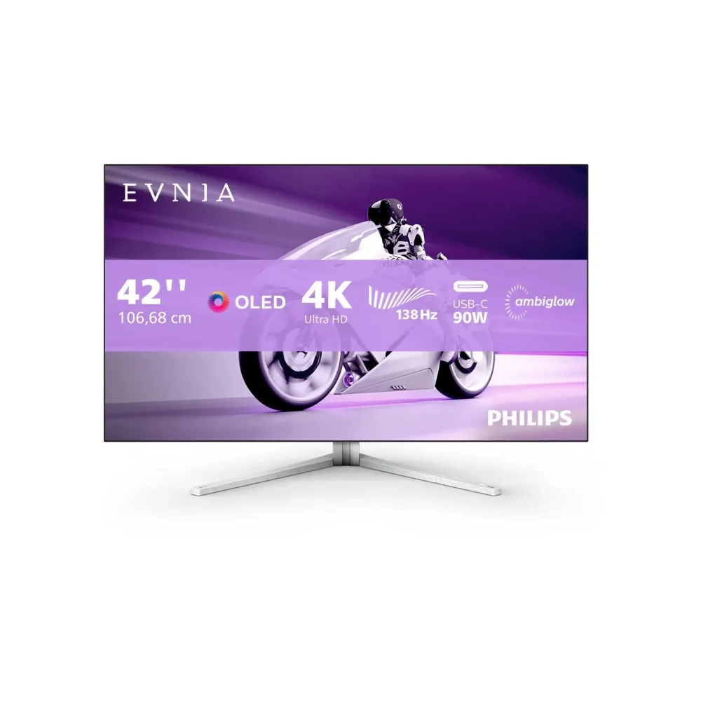 Philips Evnia 8000 42M2N8900 42" 3840 x 2160 (4K) HDMI DisplayPort USB-C Docking-Monitor