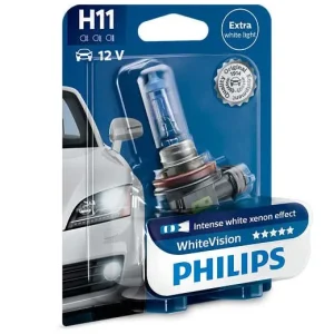 Philips H11 White Vision mit Xenon Effekt Halogen Lampe 12V