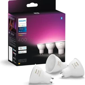 Philips Hue White and Color Ambiance GU10 – 400 Lumen Bluetooth (3er-Pack)