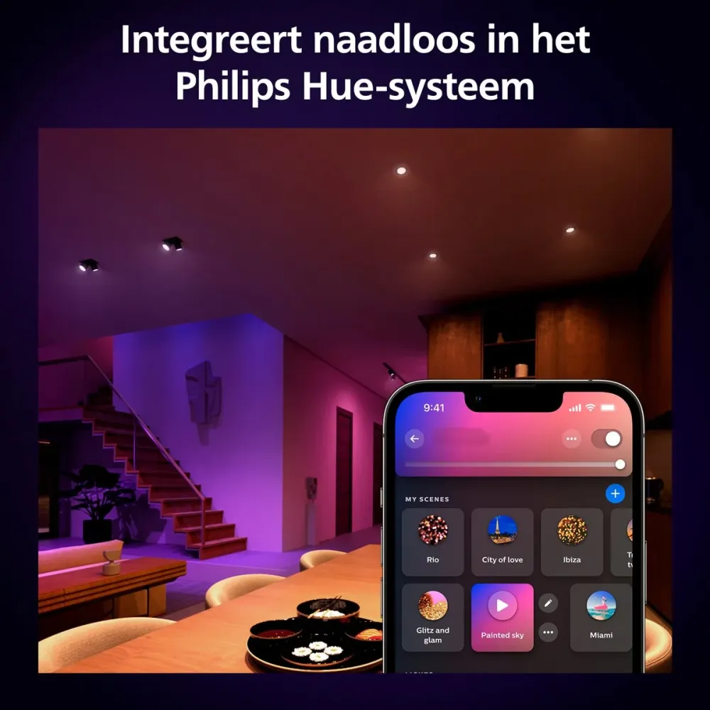 Philips Hue White and Color Ambiance GU10 – 400 Lumen Bluetooth (3er-Pack)
