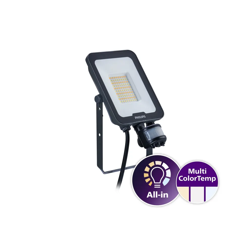 Philips Ledinaire | LED-Bauleuchte mit Sensor | 30W | CCT-Schalter | Nicht dimmbar