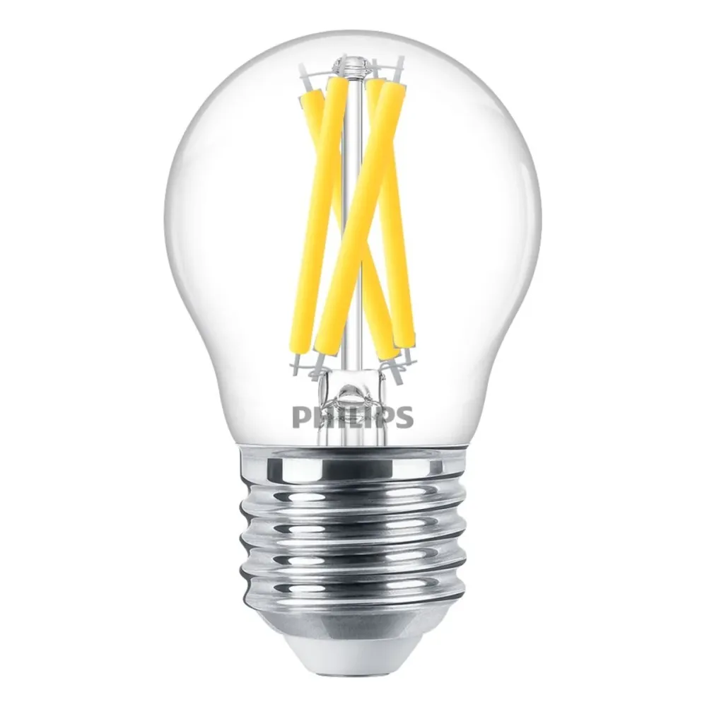Philips MASTER LED E27 Kugelfilament, klar, 5,9 W, 806 lm – 922–927, dimmbar bis warm | Beste Farbwiedergabe – Dimmbar – E...