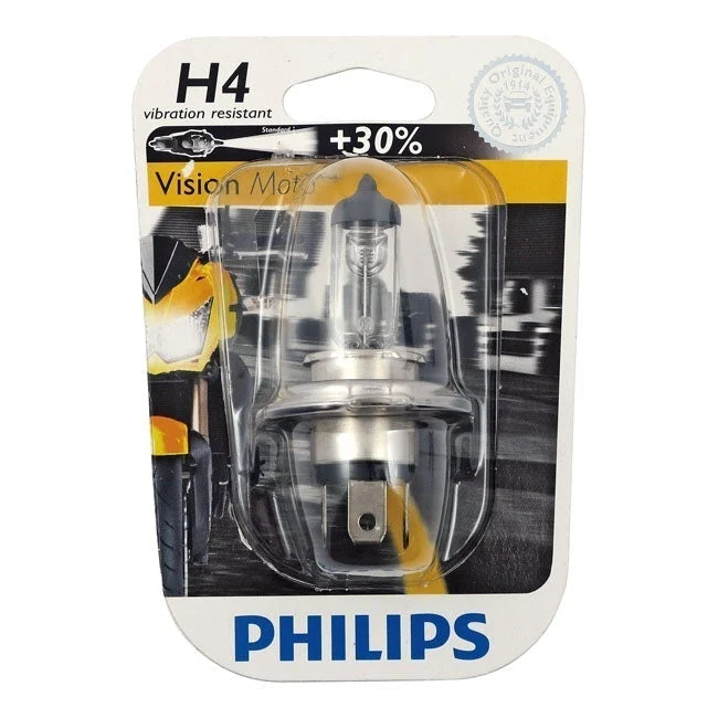 Philips Vision Moto Scheinwerfer Glühbirne H4 55/60W