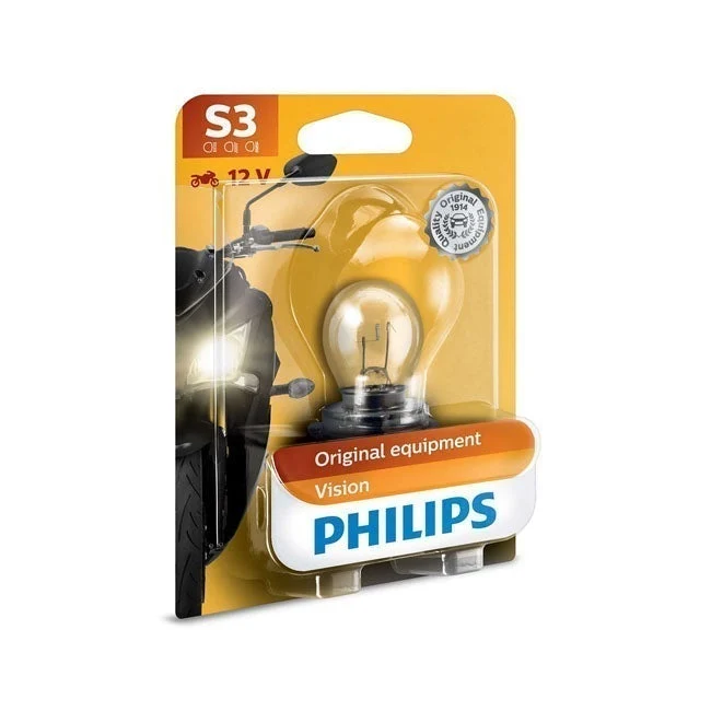Philips Vision Moto-Scheinwerferbirne S3 15W