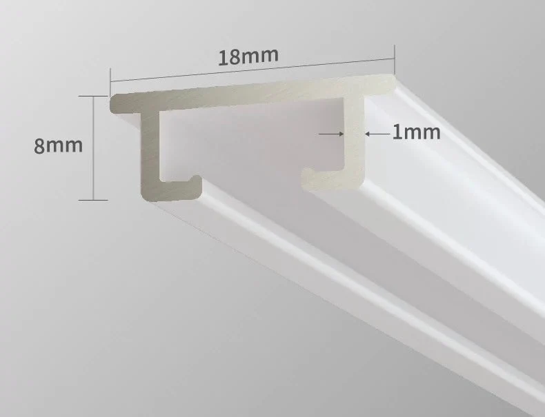 Decken-Vorhangschiene – ultradünnes, geräuscharmes Aluminiumdesign