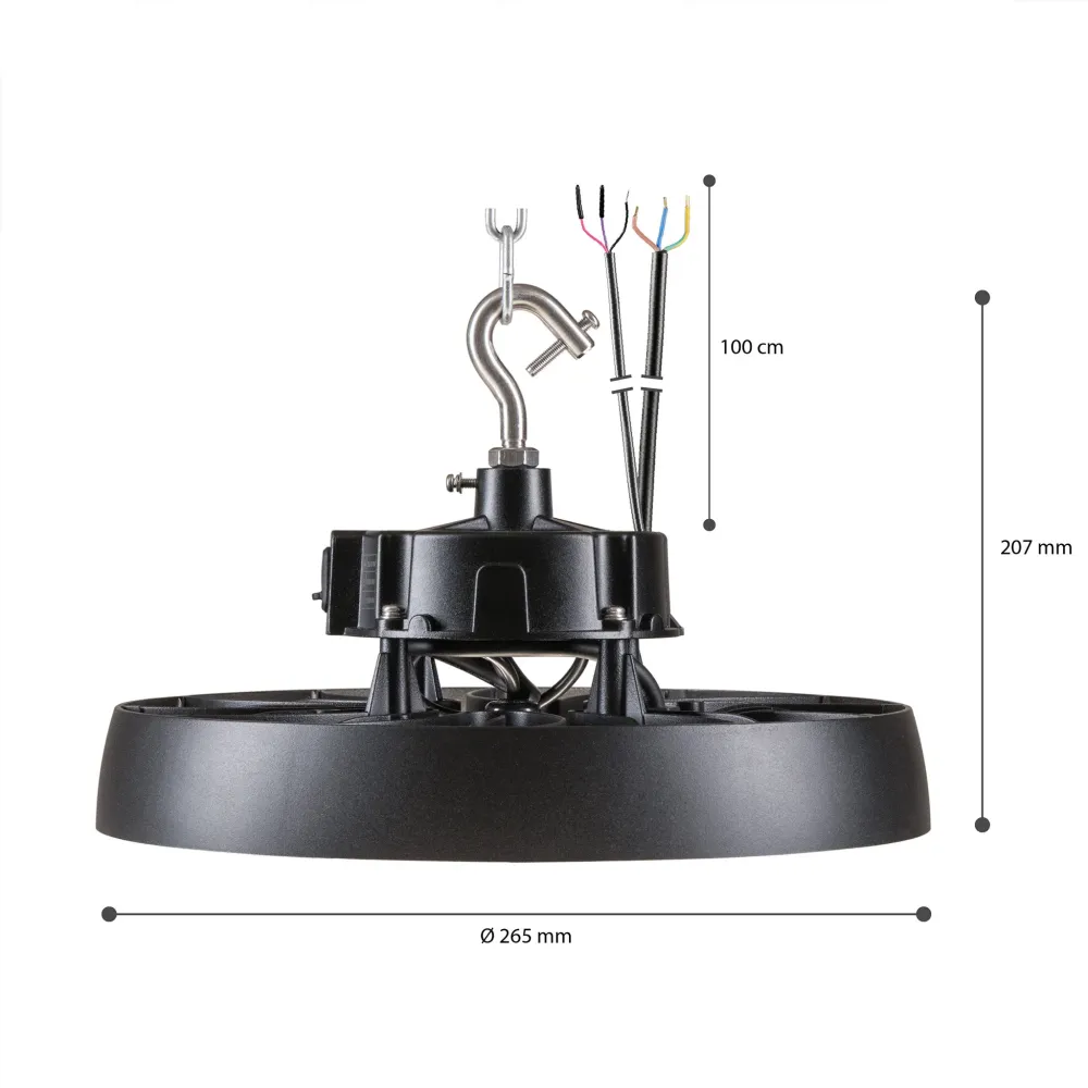 Proventa Probay LED High Bay 200W - Energielabel - Für hohe Decken - 36000 lm