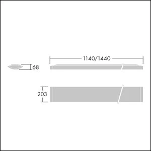 Thorn - Decken-/Wandleuchte LED-Anbauleuchte IQ SURF L #96629270 3000K