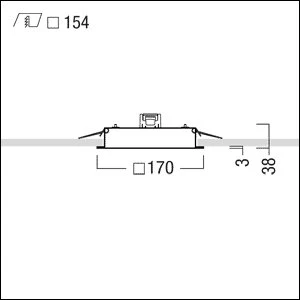 Zumtobel Group - Decken-/Wandleuchte LED-Deckeneinbauleuchte MIREL-L mi #42184007 EP 1200-840 LDE