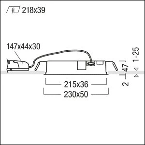 Zumtobel Group - Decken-/Wandleuchte LED-Einbauleuchte SUI DF6 #60210990 3000K