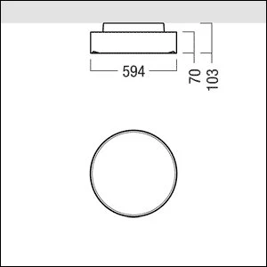 Zumtobel Group - Decken-/Wandleuchte LED-Rundleuchte ONDA2 AV #42187055 2700-6500K
