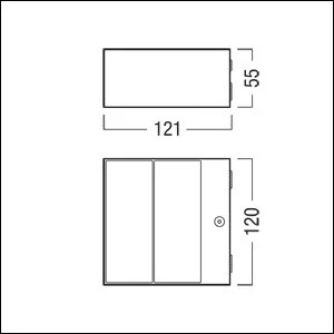 Zumtobel Group - Decken-/Wandleuchte LED-Wandleuchte SUISFW800930LDODIRWH 930, weiß