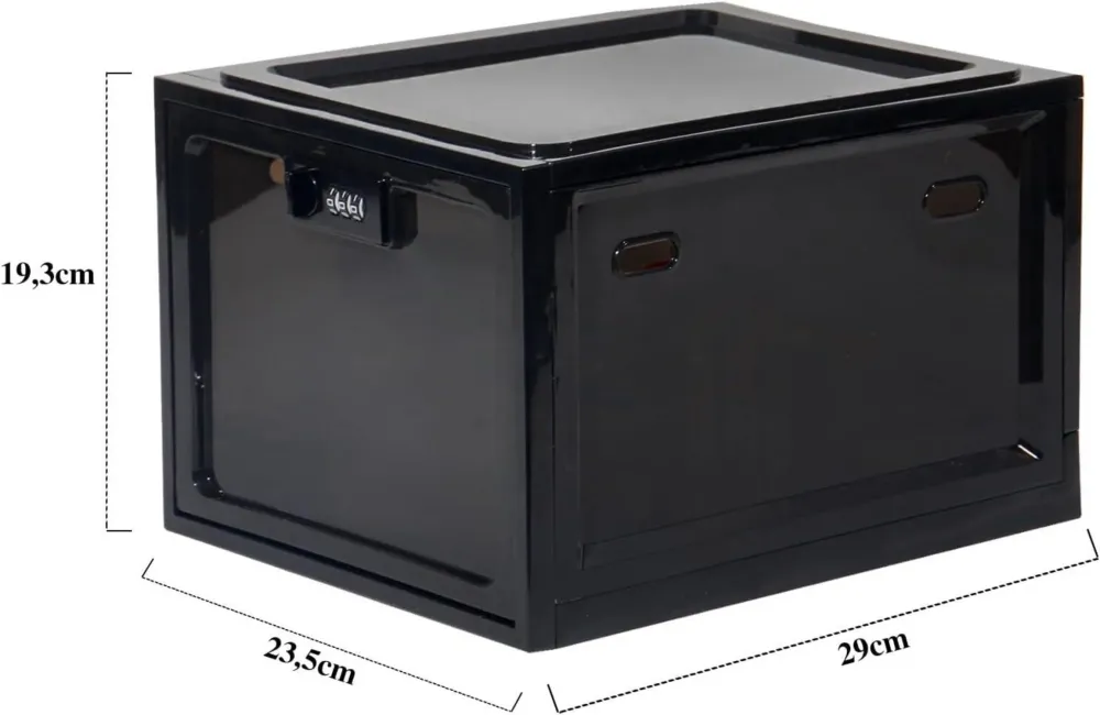 Abschließbare Medikamenten Aufbewahrungsbox Transparent 10L