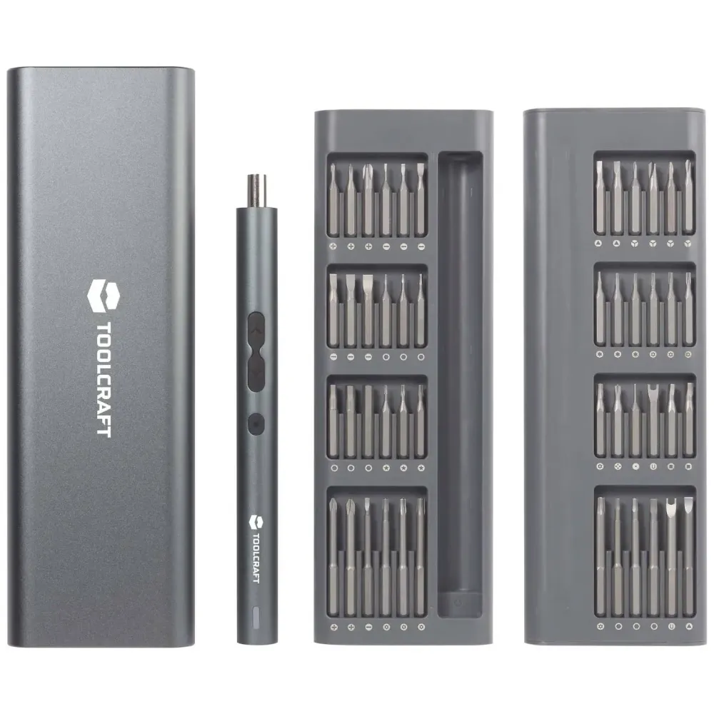 B-Ware Toolcraft To 9610278 Elektro Schraubendreher 62tlg 3.7 V Lithium Aufbewahrungsbox