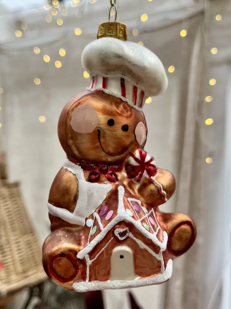 Christbaumkugel „Lebkuchenmann“ - ca. 9cm