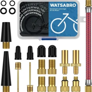 Fahrradventil Adapter Set inkl. Aufbewahrungsbox und 8