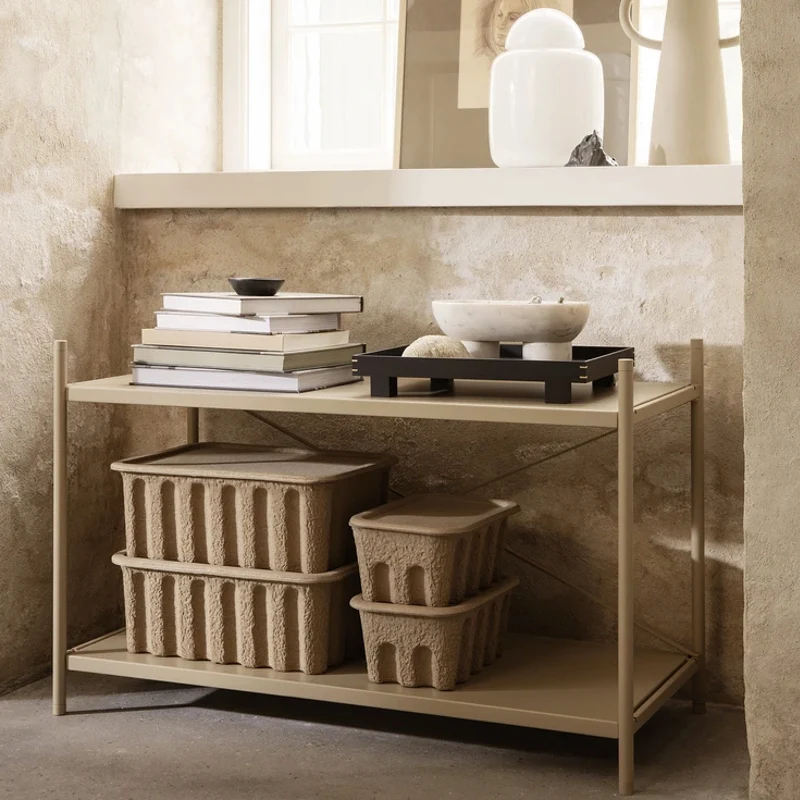 Ferm Living Aufbewahrungsbox 'small' Papier 2er Set Brown