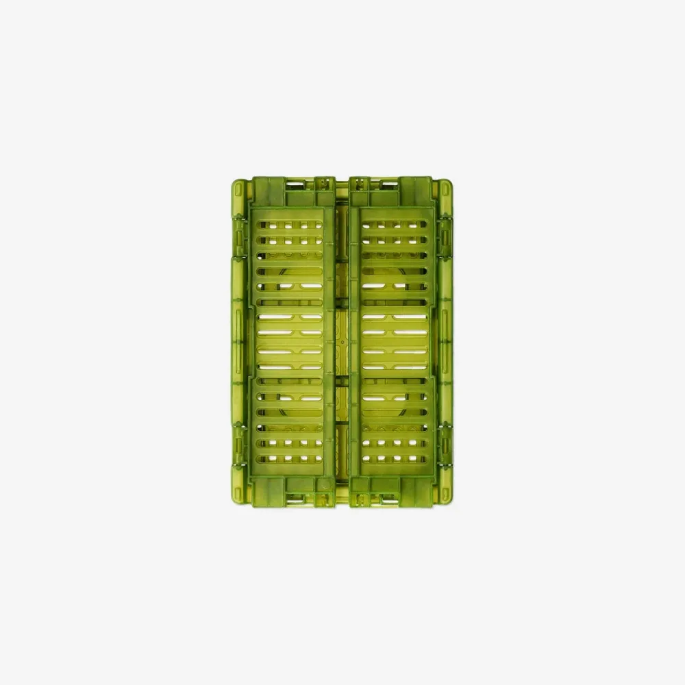 Grüne faltbare Aufbewahrungsbox - 15 cm