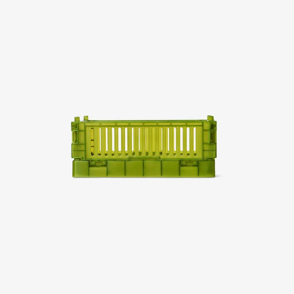 Grüne faltbare Aufbewahrungsbox - 15 cm