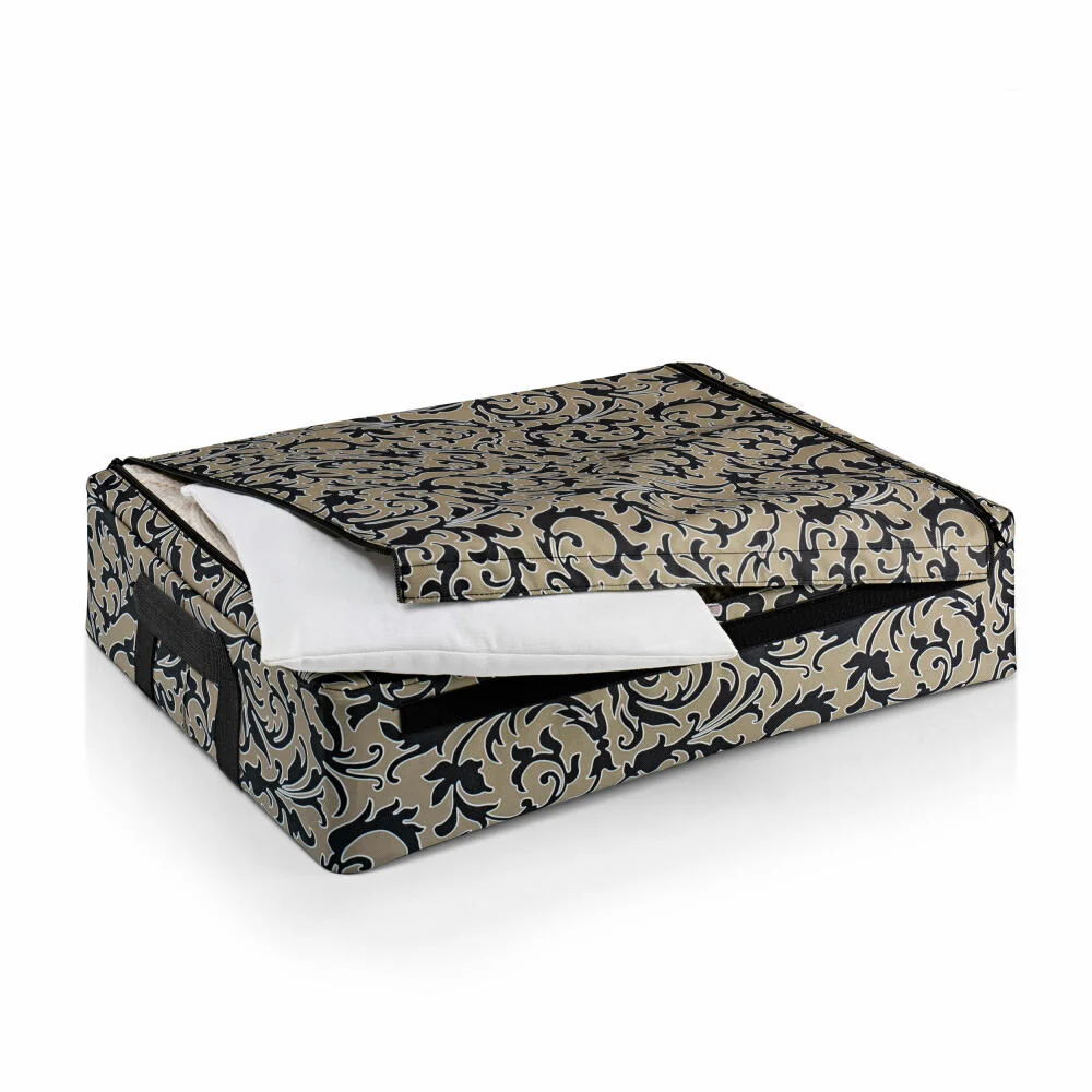 reisenthel storagebox low, Aufbewahrungsbox, Recycling-Polyestergewebe, Baroque Marble, 35 L, FV7061