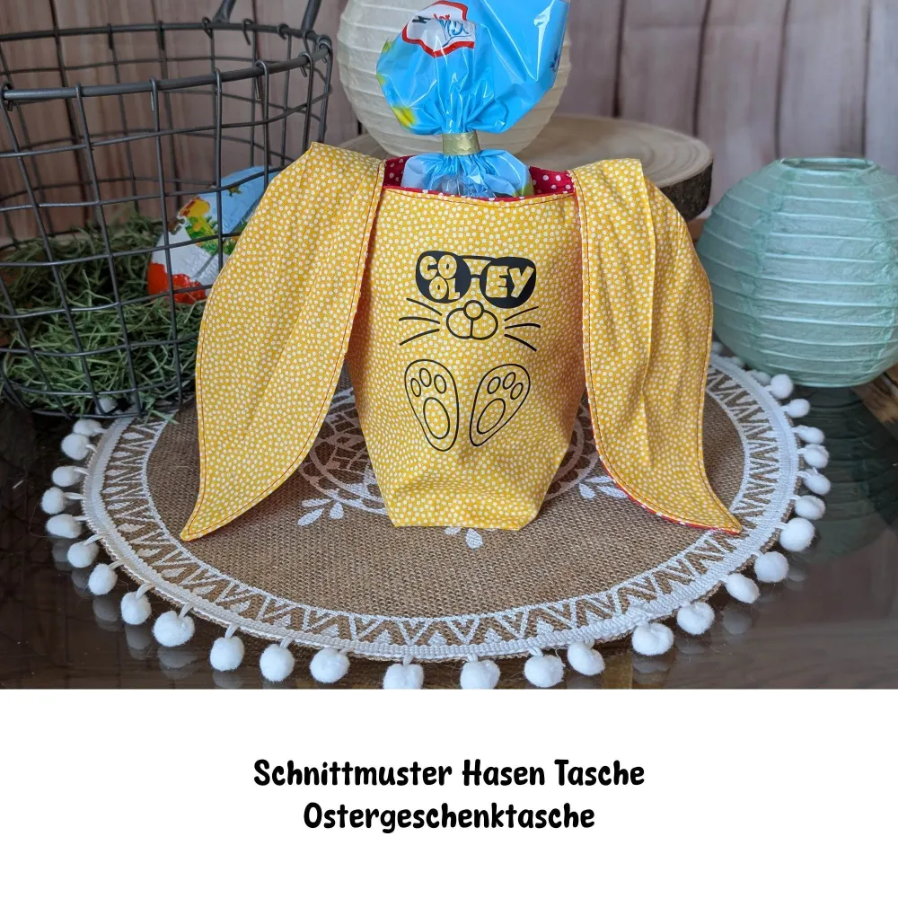 Schnittmuster Hasentasche, Korb, Utensilo