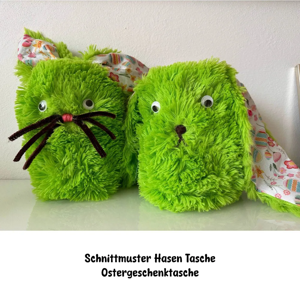 Schnittmuster Hasentasche, Korb, Utensilo