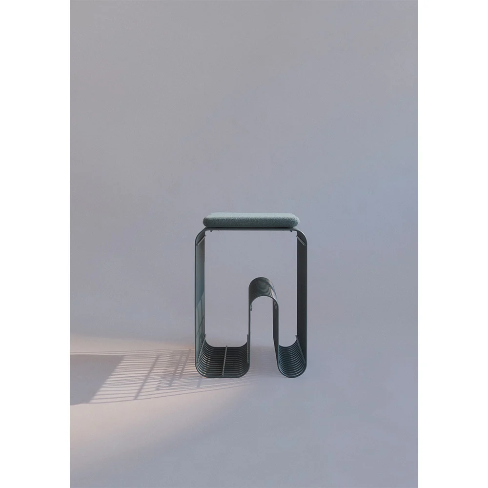 Tisch CURVA blau