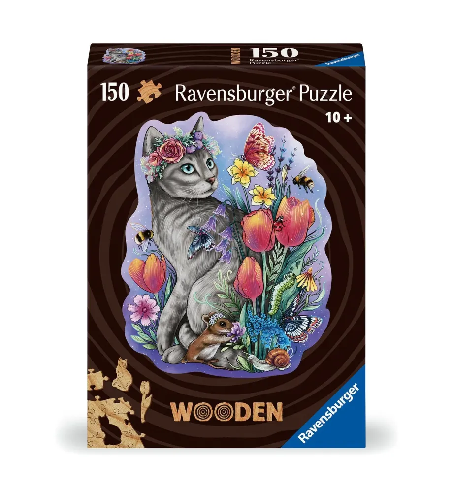 WOODEN Frühlingskatze