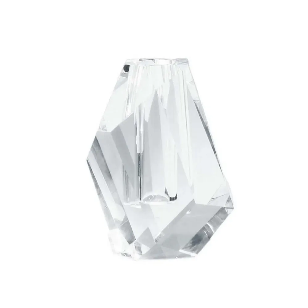 Abhika Geschliffene Glasvase Ice | H 14 cm