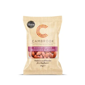 C Cambrook Extraordinary Nuts Hickory Smoke Seasoned Almonds | Baked | 45g Bag