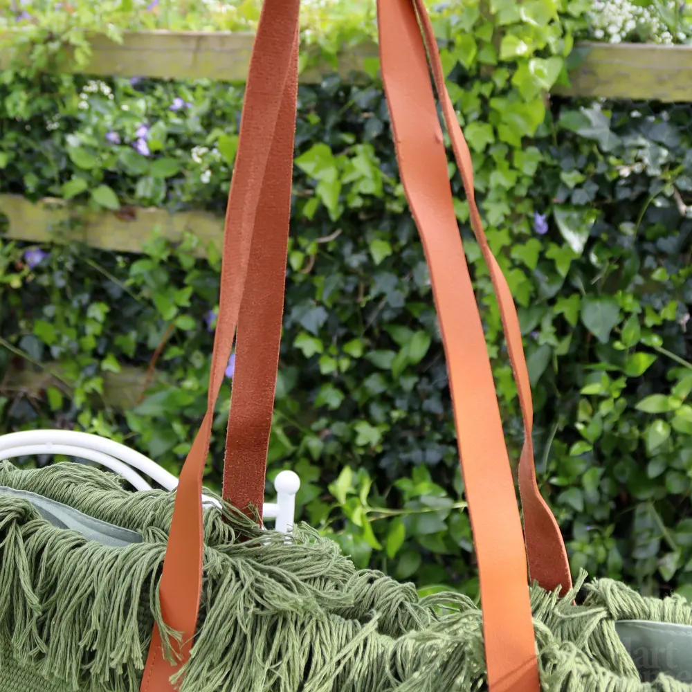 Green Tasselled Summer Beach Bag Darthome Limited