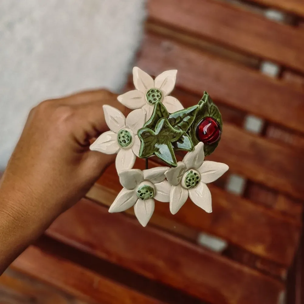 Edelweiß – Keramikblume