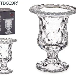 Giftdecor Glasvase aus gehärtetem Glas, 14,5 cm x 11 – Premium-Design