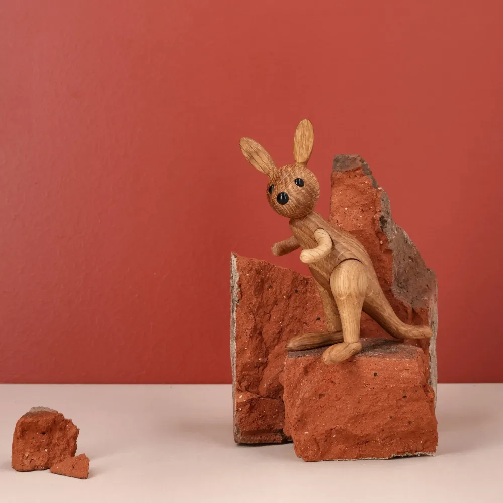 Holzkänguru Roo – 11,5 cm · Tierfigur | Spring Copenhagen · Tischdeko