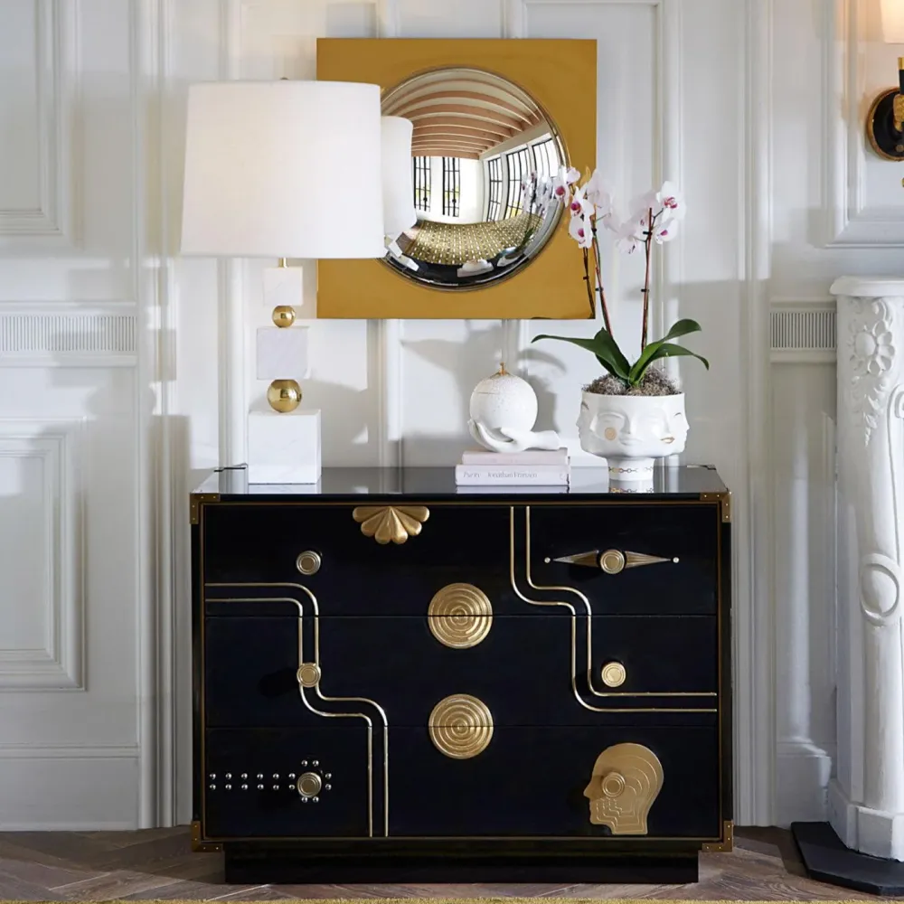 Jonathan Adler Gilded Eve Aufbewahrungsdose | Gold Glänzend