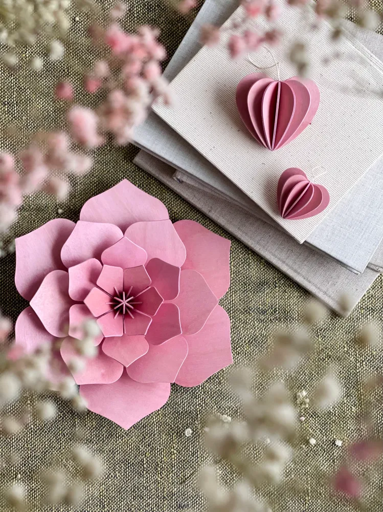 Lovi Deko Blume Hellrosa L 15cm