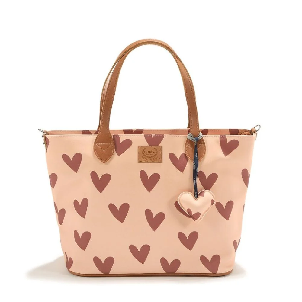 La Millou Mummy Bag Large Heartbeat Pink