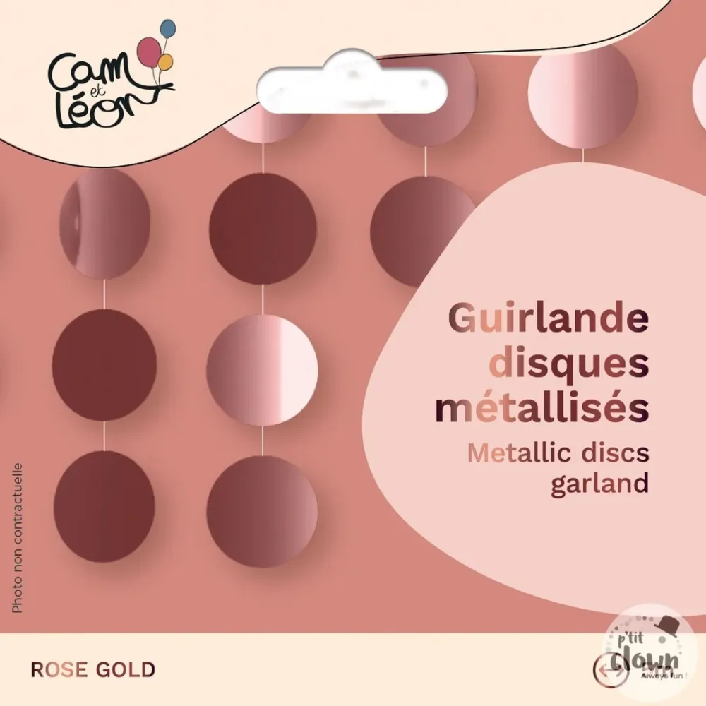 Pünktchen Girlande, rosé-gold metallic, 5m