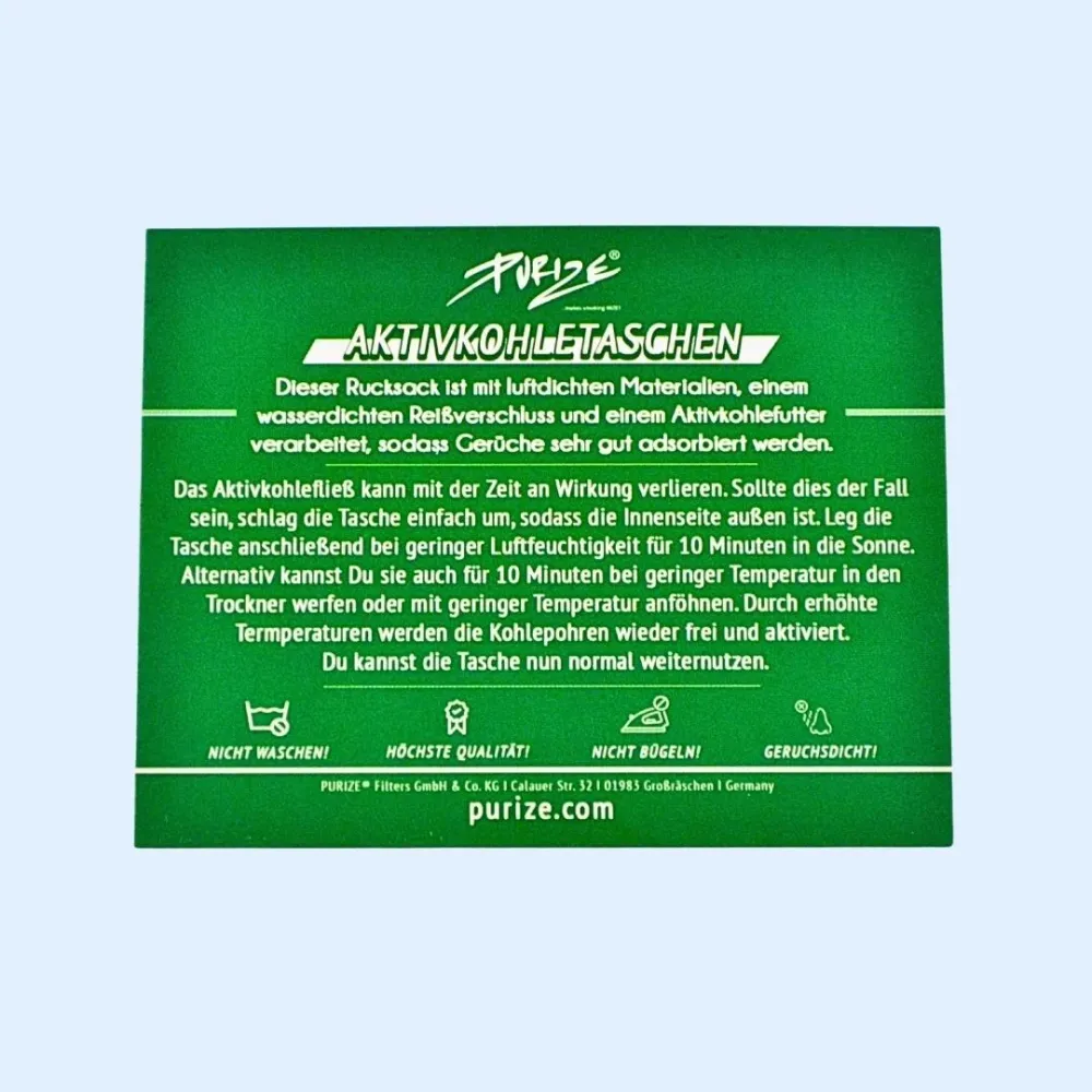 PURIZE Black Smell-Proof Bag XS