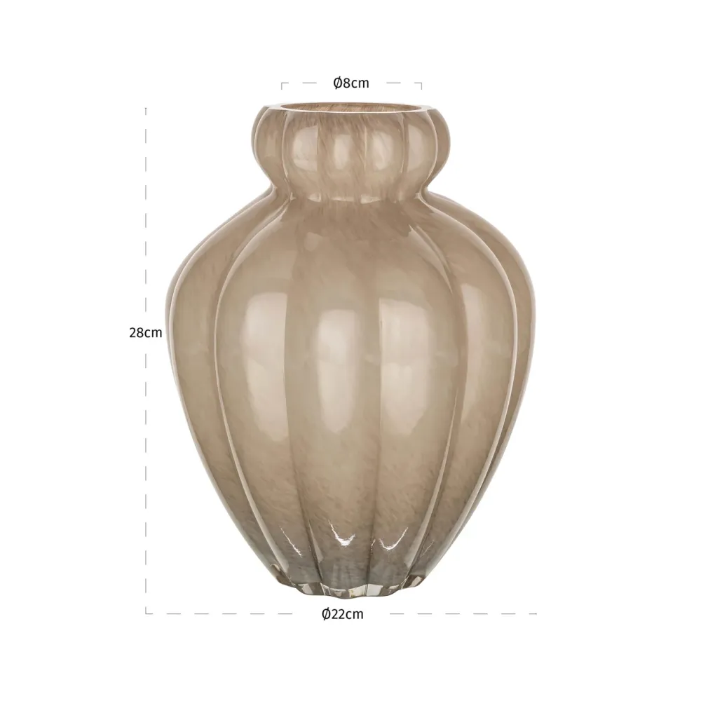 Richmond Interiors Glasvase Velora | H 28 cm