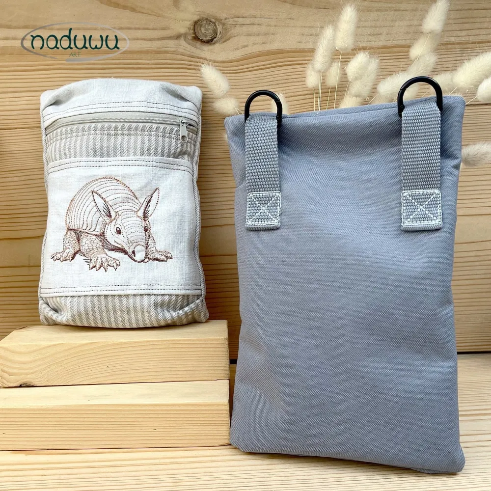 Stickdatei BoxyDillo Bag 20x28, ITH Tasche mit Reißverschluss