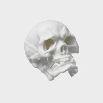 Totenkopf klein weiss