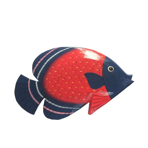 Tropischer Fisch Deko aus Holz 30cm