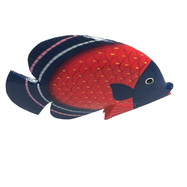 Tropischer Fisch Deko aus Holz 30cm