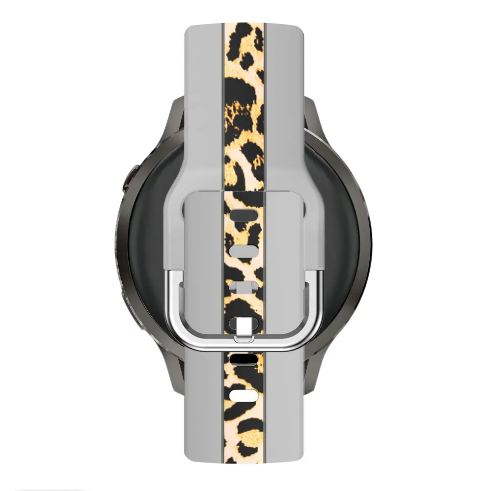 Bandz Garmin Vivomove Luxe Dual Leopard Armband (Hellgrau)